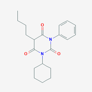 molecular formula C20H26N2O3 B087052 5-Butyl-1-cyclohexyl-3-phenylbarbituric acid CAS No. 1048-69-7