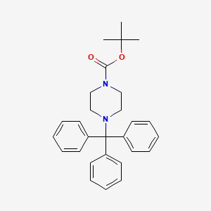 molecular formula C28H32N2O2 B8705204 Tert-butyl 4-tritylpiperazine-1-carboxylate 