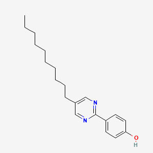 molecular formula C20H28N2O B8705208 Phenol, 4-(5-decyl-2-pyrimidinyl)- CAS No. 102408-54-8