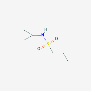 molecular formula C6H13NO2S B8705301 N-cyclopropylpropane-1-sulfonamide 