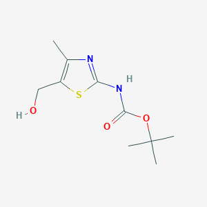 (5-Hydroxymethyl-4-methyl-thiazol-2-yl)-carbamic acid tert-butyl ester