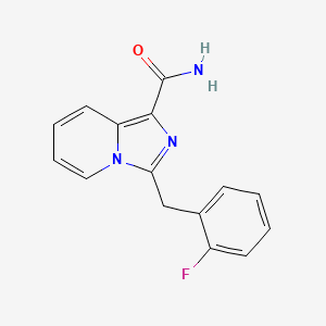 3-(2-Fluorobenzyl)imidazo[1,5-a]pyridine-1-carboxamide