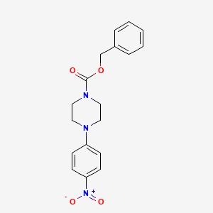 molecular formula C18H19N3O4 B8705484 Benzyl 4-(4-nitrophenyl)piperazine-1-carboxylate 