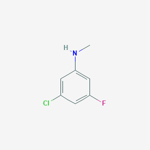 molecular formula C7H7ClFN B8705536 3-Chloro-5-fluoro-N-methylaniline 