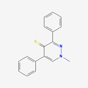 4(1H)-Pyridazinethione, 1-methyl-3,5-diphenyl-