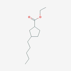 Ethyl 3-pentylcyclopentanecarboxylate