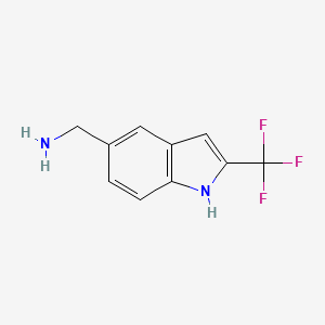 (2-(Trifluoromethyl)-1h-indol-5-yl)methanamine