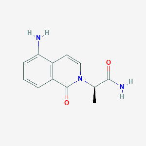 molecular formula C12H13N3O2 B8705734 (R)-2-(5-Amino-1-oxoisoquinolin-2(1H)-yl)propanamide 