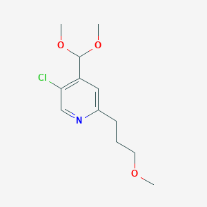 5-Chloro-4-(dimethoxymethyl)-2-(3-methoxypropyl)pyridine