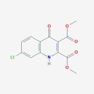 molecular formula C13H10ClNO5 B8705798 Dimethyl 7-chloro-4-oxo-1,4-dihydroquinoline-2,3-dicarboxylate CAS No. 147494-01-7