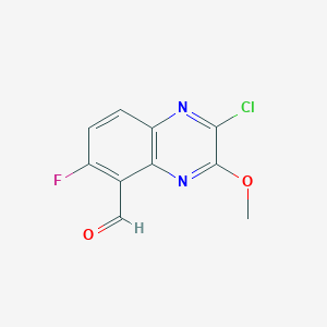 2-Chloro-6-fluoro-3-methoxyquinoxaline-5-carbaldehyde