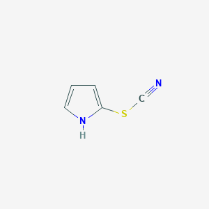molecular formula C5H4N2S B8705968 2-Thiocyanato-1H-pyrrole 