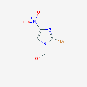 molecular formula C5H6BrN3O3 B8706155 1-Methoxymethyl-2-bromo-4-nitroimidazole CAS No. 683276-47-3