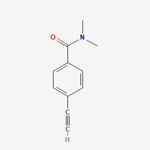 molecular formula C11H11NO B8706195 4-ethynyl-N,N-dimethylbenzamide 