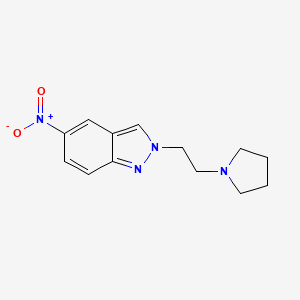5-Nitro-2-(2-(pyrrolidin-1-yl)ethyl)-2H-indazole