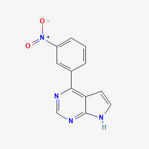 4-(3-Nitrophenyl)-1H-pyrrolo[2,3-d]pyrimidine