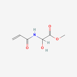 molecular formula C6H9NO4 B8706291 Acetic acid, hydroxy((1-oxo-2-propenyl)amino)-, methyl ester CAS No. 77402-05-2