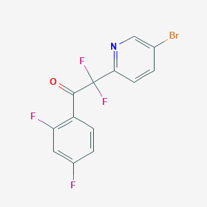 2-(5-Bromopyridin-2-yl)-1-(2,4-difluorophenyl)-2,2-difluoroethanone