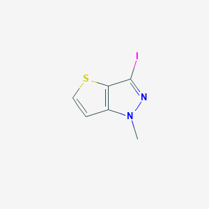 molecular formula C6H5IN2S B8706300 3-iodo-1-methyl-1H-thieno[3,2-c]pyrazole 