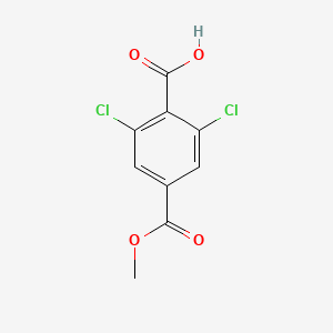 molecular formula C9H6Cl2O4 B8706317 2,6-Dichloro-4-(methoxycarbonyl)benzoic acid 