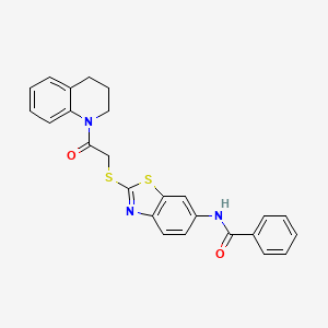 N-{2-[2-(3,4-Dihydro-2H-quinolin-1-yl)-2-oxo-ethylsulfanyl]-benzothiazol-6-yl}-benzamide