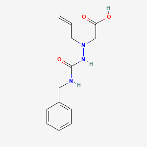 molecular formula C13H17N3O3 B8706341 N-Allyl-N-(3-benzylureido)glycine 