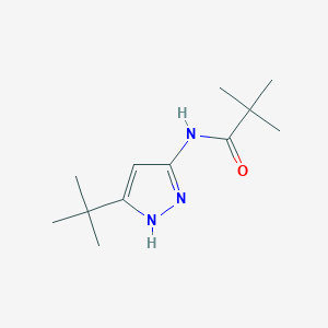 Propanamide, N-[5-(1,1-dimethylethyl)-1H-pyrazol-3-yl]-2,2-dimethyl-