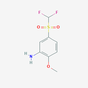 2-Methoxy-5-(difluoromethanesulfonyl)aniline