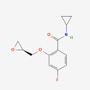 N-Cyclopropyl-4-fluoro-2-[(2S)-2-oxiranylmethoxy]benzamide