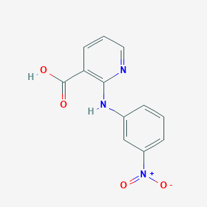 molecular formula C12H9N3O4 B8706394 2-(3-Nitroanilino)-3-carboxypyridine CAS No. 57978-48-0