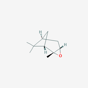 molecular formula C10H16O B087064 d-2,7,7-Trimethyl-3-oxatricyclo(4.1.1.0(sup 2,4))octane CAS No. 14575-92-9
