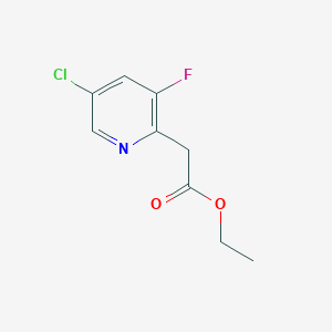 molecular formula C9H9ClFNO2 B8706401 Ethyl 2-(5-chloro-3-fluoropyridin-2-YL)acetate 