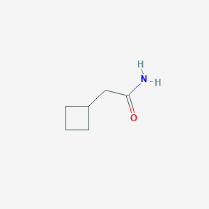 molecular formula C6H11NO B8706418 Cyclobutaneacetamide CAS No. 6540-32-5