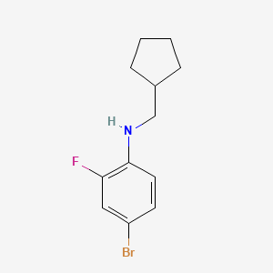 4-Bromo-N-(cyclopentylmethyl)-2-fluoroaniline