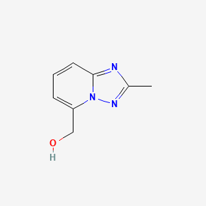 molecular formula C8H9N3O B8706454 (2-Methyl-[1,2,4]triazolo[1,5-a]pyridin-5-yl)methanol 