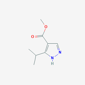 molecular formula C8H12N2O2 B8706488 methyl 5-isopropyl-1H-pyrazole-4-carboxylate 