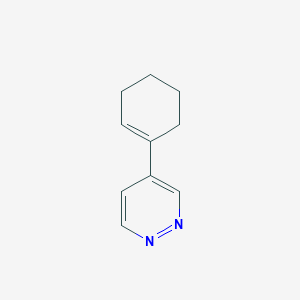 molecular formula C10H12N2 B8706514 4-Cyclohex-1-en-1-ylpyridazine 