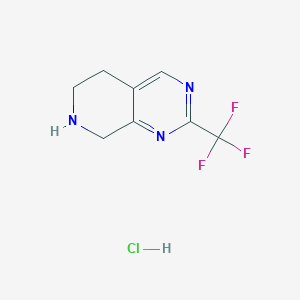 2-(Trifluoromethyl)-5,6,7,8-tetrahydropyrido[3,4-d]pyrimidine hydrochloride