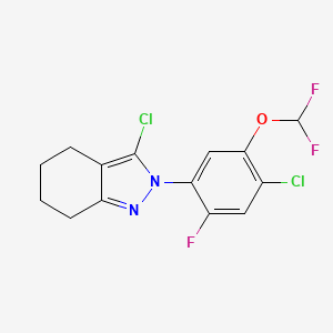 3-Chloro-2-(4-chloro-5-(difluoromethoxy)-2-fluorophenyl)-4,5,6,7-tetrahydroindazole