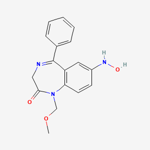 7-(Hydroxyamino)-1-(methoxymethyl)-5-phenyl-1,3-dihydro-2H-1,4-benzodiazepin-2-one