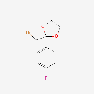 1,3-Dioxolane, 2-(bromomethyl)-2-(4-fluorophenyl)-