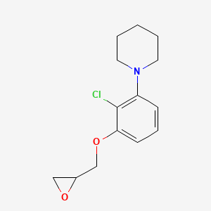 Piperidine, 1-[2-chloro-3-(oxiranylmethoxy)phenyl]-