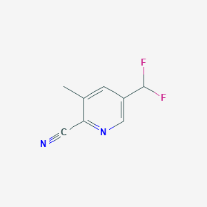 molecular formula C8H6F2N2 B8706650 2-Pyridinecarbonitrile, 5-(difluoromethyl)-3-methyl- 