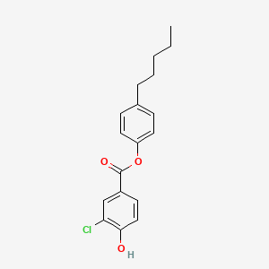 Benzoic acid, 3-chloro-4-hydroxy-, 4-pentylphenyl ester