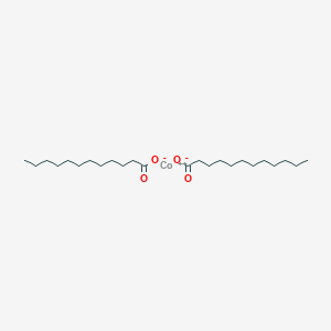 molecular formula C12H23CoO2+ B087068 Cobalt(2+);dodecanoate CAS No. 14960-16-8