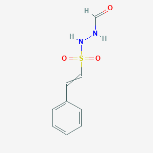 molecular formula C9H10N2O3S B8706832 N-(2-phenylethenylsulfonylamino)formamide 