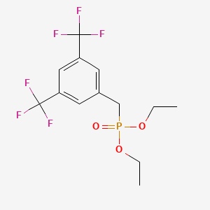 molecular formula C13H15F6O3P B8706842 Diethyl 3,5-bis(trifluoromethyl)benzylphosphonate CAS No. 125138-12-7