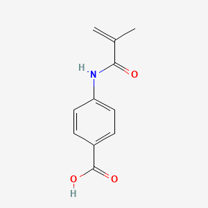 molecular formula C11H11NO3 B8706884 N-p-carboxyphenylmethacrylamide CAS No. 15286-99-4