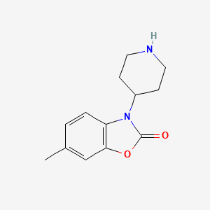 molecular formula C13H16N2O2 B8706930 6-Methyl-3-piperidin-4-yl-1,3-benzoxazol-2-one 