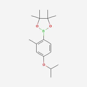 molecular formula C16H25BO3 B8706955 2-(4-Isopropoxy-2-methylphenyl)-4,4,5,5-tetramethyl-1,3,2-dioxaborolane 